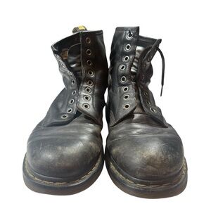 Dr. Martens Black Leather Men's Boots